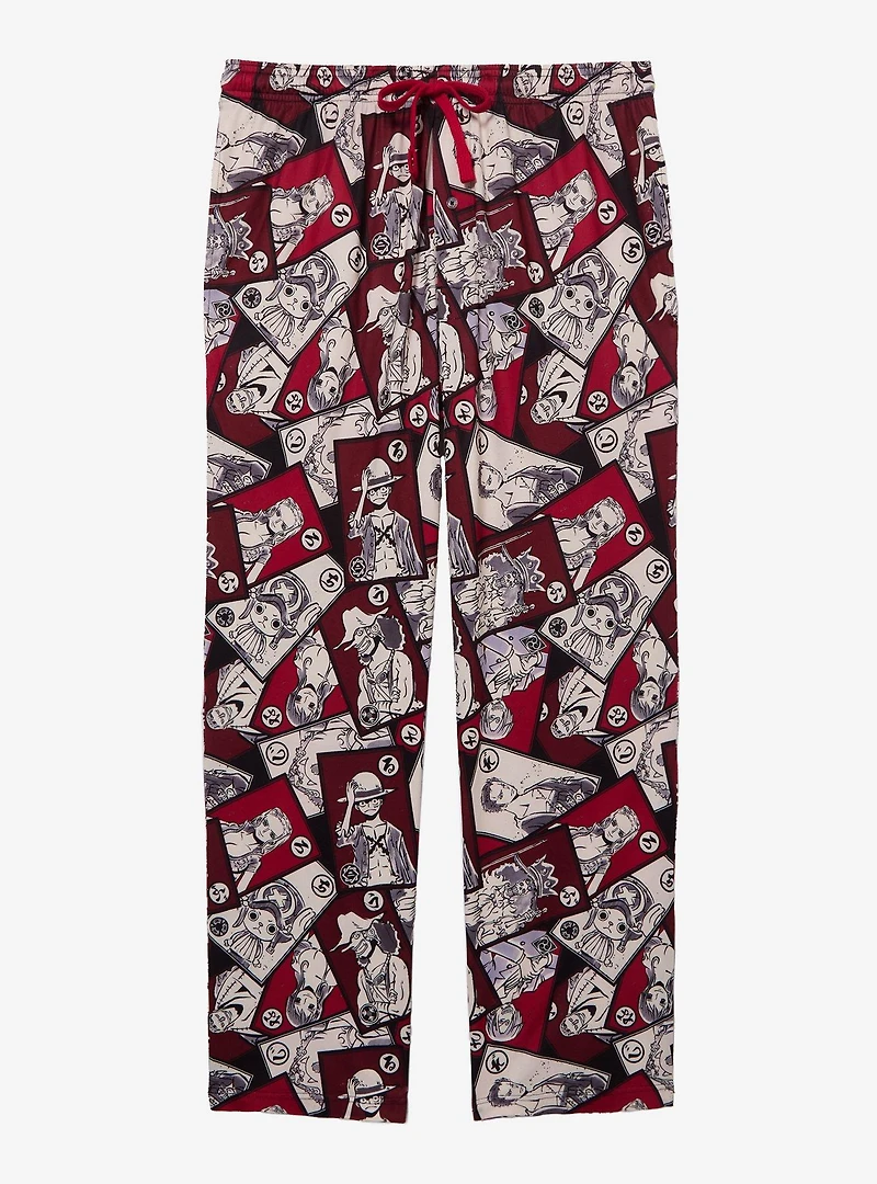 One Piece Character Posters Allover Print Sleep Pants - BoxLunch Exclusive