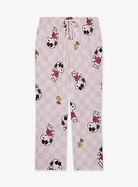 Peanuts Snoopy Joe Cool & Woodstock Checkered Plus Sleep Pants - BoxLunch Exclusive
