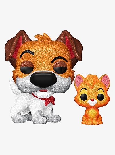 Funko Pop! Disney Oliver & Company Dodger with Oliver Diamond Collection Vinyl Figures - BoxLunch Exclusive