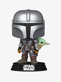 Funko Pop! Star Wars The Mandalorian and Grogu The Mandalorian with Grogu Vinyl Bobblehead