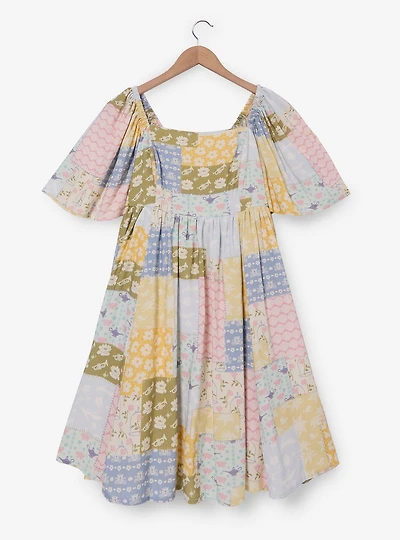 Disney Princess Icons Patchwork Quilt Women's Plus Dress — BoxLunch Exclusive