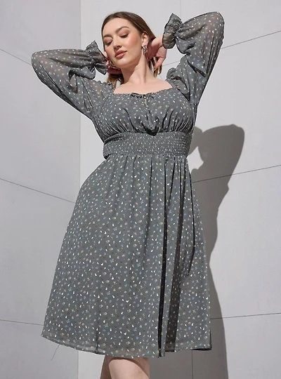 Studio Ghibli® My Neighbor Totoro Icons Floral Plus Dress — BoxLunch Exclusive