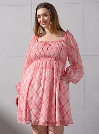 Disney The Aristocats Marie Chiffon Plus Long Sleeve Dress — BoxLunch Exclusive