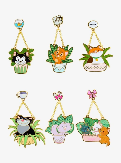 Disney Cats in Planters Blind Box Enamel Pin — BoxLunch Exclusive