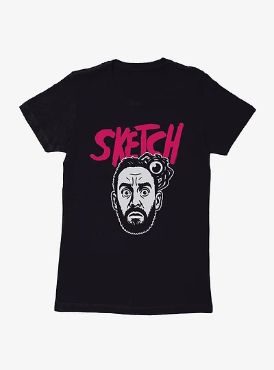 Sketch Tony Pink Logo Womens T-Shirt