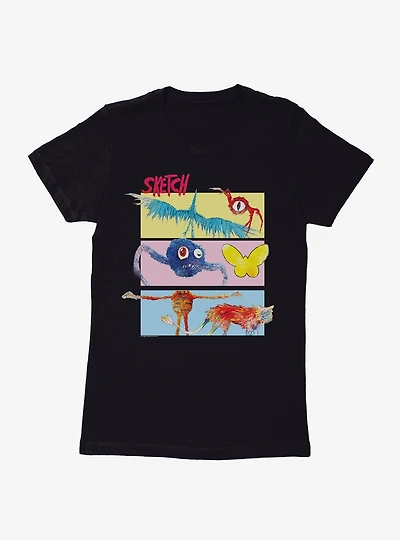 Sketch Monsters Womens T-Shirt