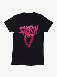 Sketch Pit Of Hearts Womens T-Shirt