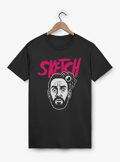 Sketch Tony Pink Logo T-Shirt