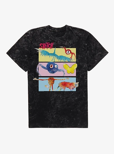 Sketch Monsters Mineral Wash T-Shirt