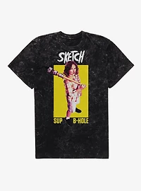 Sketch Sup B-Hole Mineral Wash T-Shirt