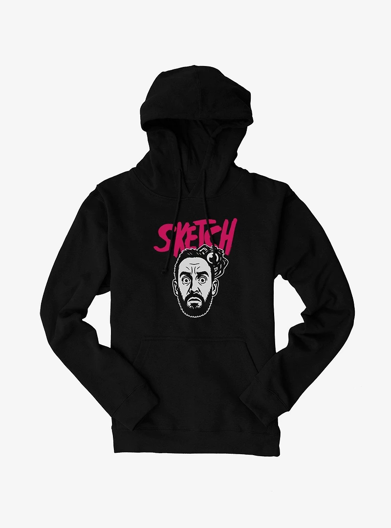 Sketch Tony Pink Logo Hoodie