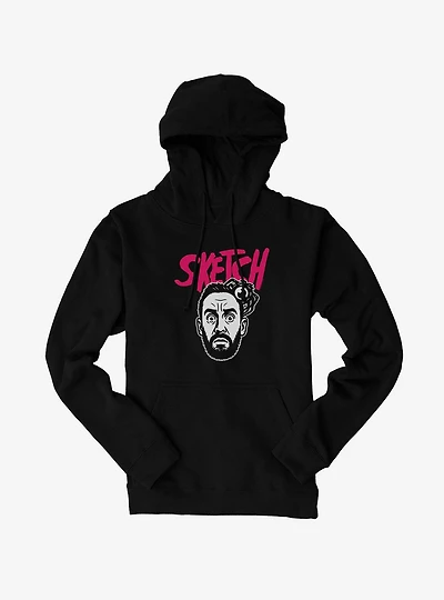 Sketch Tony Pink Logo Hoodie