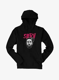 Sketch Tony Pink Logo Hoodie