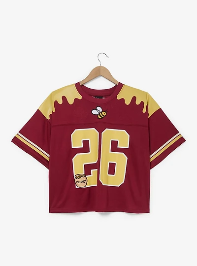 Disney Winnie the Pooh Women's Plus Cropped Football Jersey - BoxLunch Exclusive