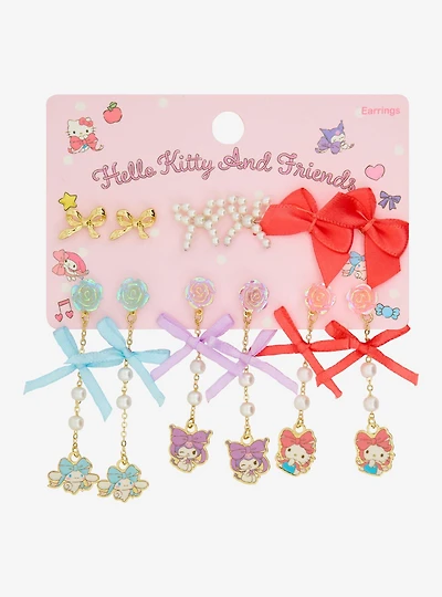 Sanrio Hello Kitty and Friends Bow Dangling Earring Set — BoxLunch Exclusive