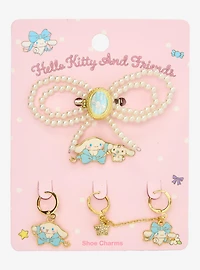 Sanrio Hello Kitty and Friends Cinnamoroll Pearl Bow Shoe Charm Set - BoxLunch Exclusive