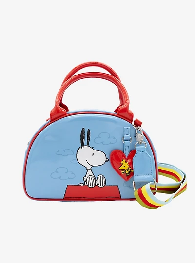 Whatever! Makes You Happy Peanuts Snoopy & Woodstock Bowler Crossbody Bag