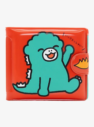 Whatever! Makes You Happy Chibi Godzilla Raids Again Father & Son Padded Vinyl Snap Wallet