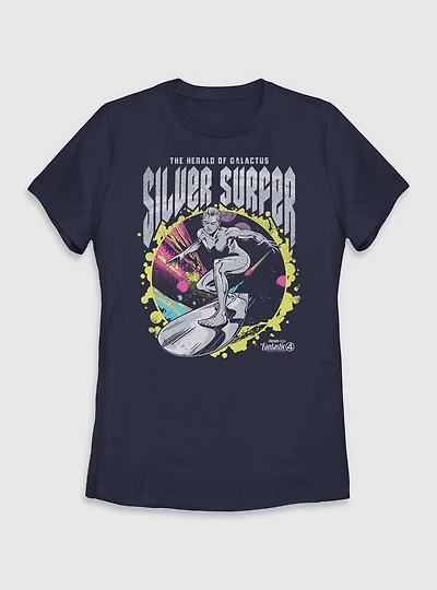 Marvel The Fantastic Four: First Steps Silver Surfer Herald Of Galactus Womens T-Shirt