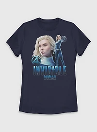 Marvel The Fantastic Four: First Steps Invisible Woman Sue Storm Womens T-Shirt