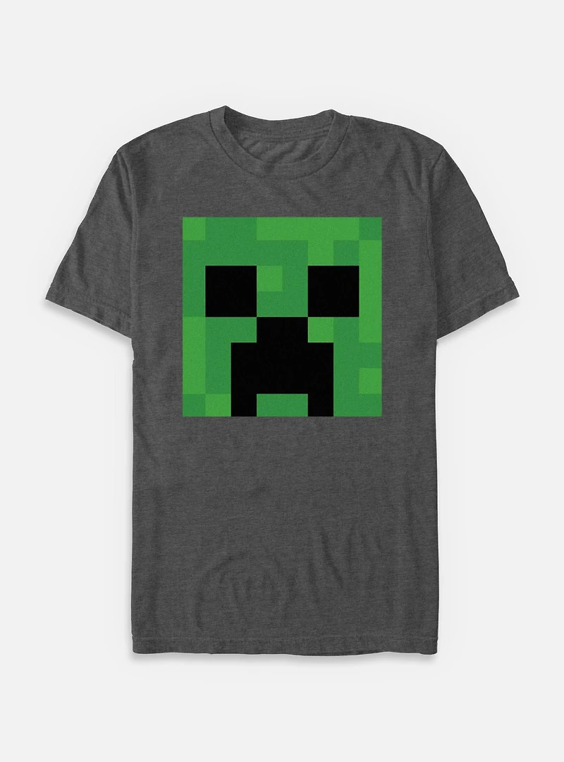 Minecraft Creeper Big Face & Tall T-Shirt