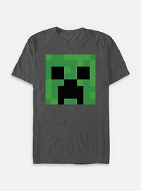 Minecraft Creeper Big Face & Tall T-Shirt