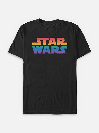 Star Wars Rainbow Logo Big & Tall T-Shirt