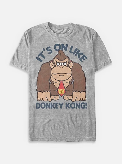 Nintendo Fist Pump Donkey Kong Big & Tall T-Shirt