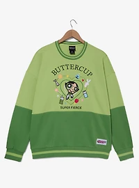 The Powerpuff Girls Buttercup Panel Crewneck — BoxLunch Exclusive