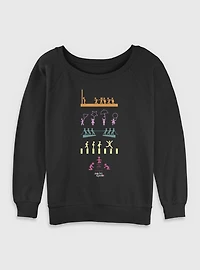 Squid Game Icons Womens Slouchy Sweatshirt