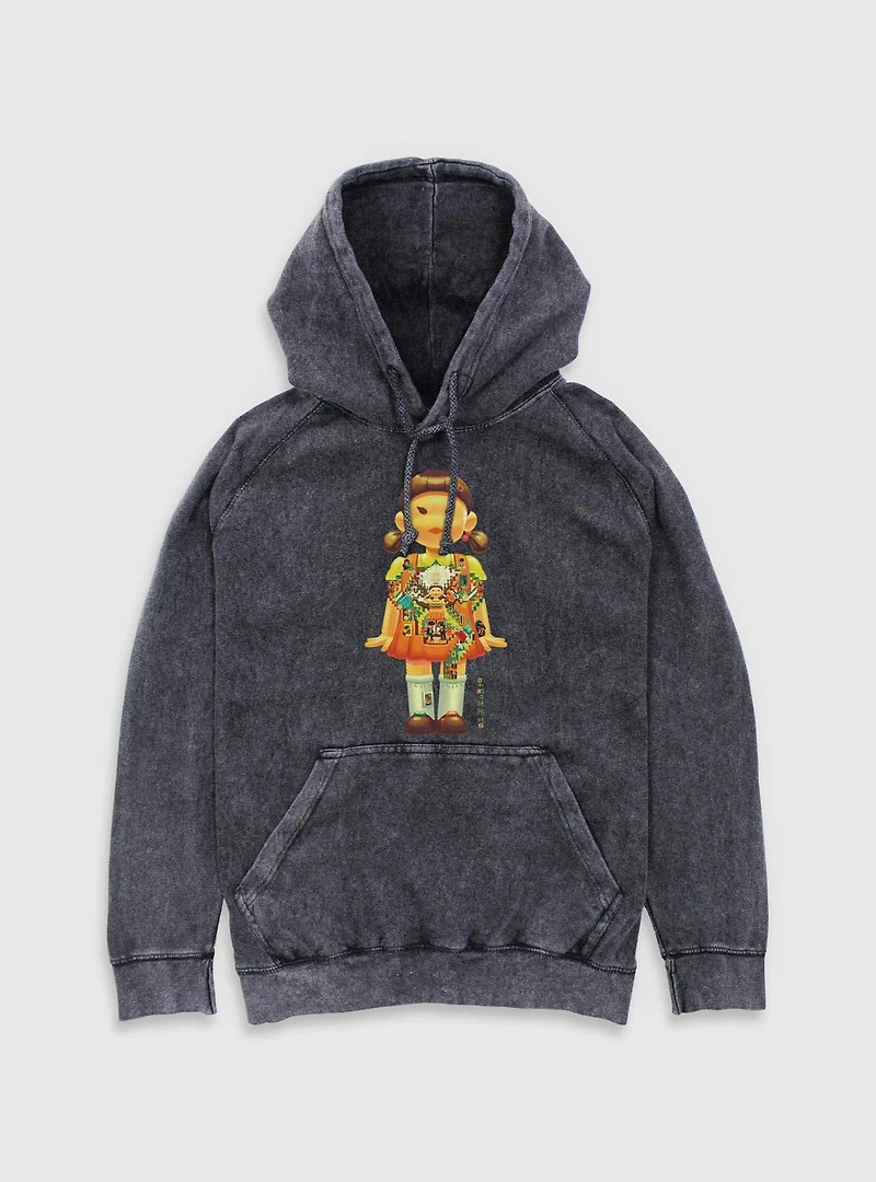 Squid Game Big Doll Mineral Wash Hoodie