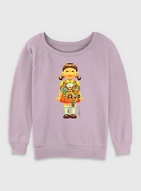 Squid Game Big Doll Womens Slouchy Sweatshirt