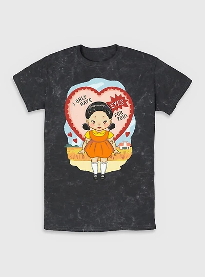 Squid Game Eyes For You Mineral Wash T-Shirt