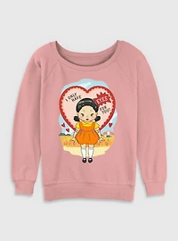 Squid Game Eyes For You Womens Slouchy Sweatshirt
