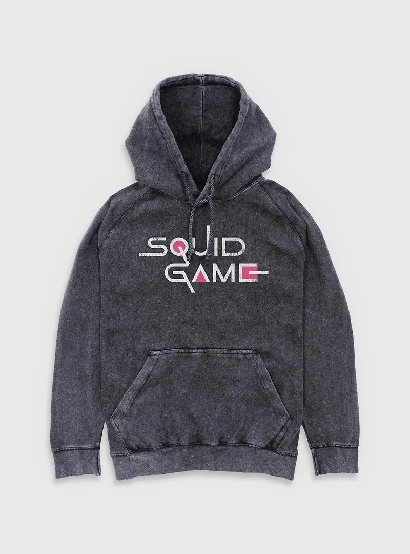 Squid Game English Title Mineral Wash Hoodie