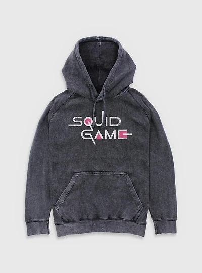 Squid Game English Title Mineral Wash Hoodie