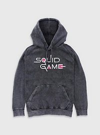 Squid Game English Title Mineral Wash Hoodie
