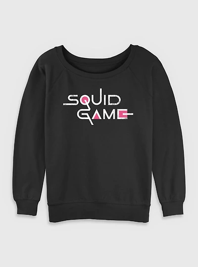 Squid Game English Title Womens Slouchy Sweatshirt