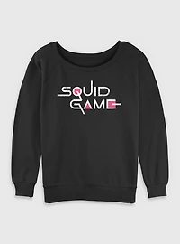 Squid Game English Title Womens Slouchy Sweatshirt