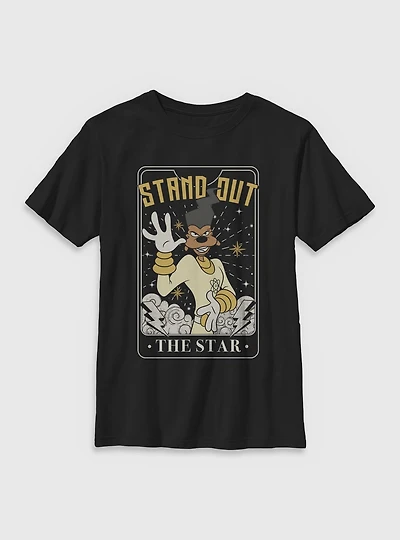 Disney Goofy Powerline Star Tarot Youth T-Shirt