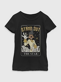 Disney Goofy Powerline Star Tarot Youth Girls T-Shirt