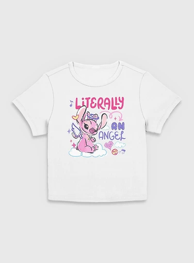 Disney Lilo & Stitch Literally An Angel Women Baby T-Shirt