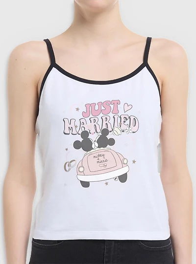 Disney Mickey Mouse Just Married Womens Cami