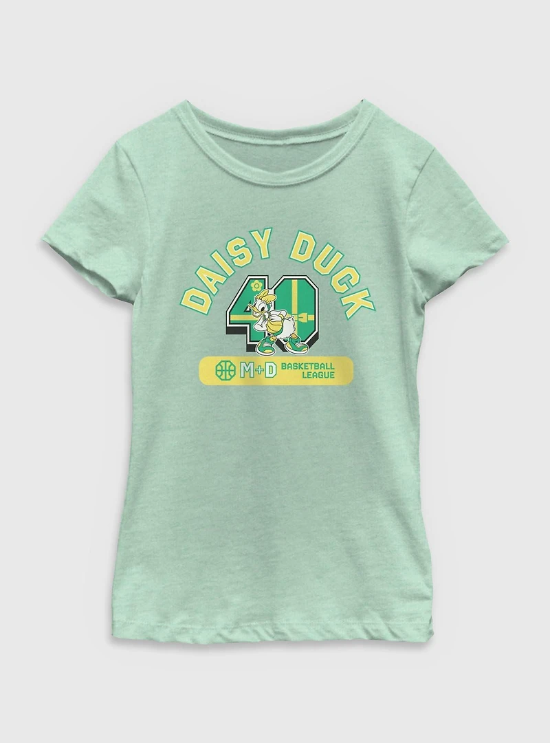 Disney Daisy Duck Basketball League Youth Girls T-Shirt