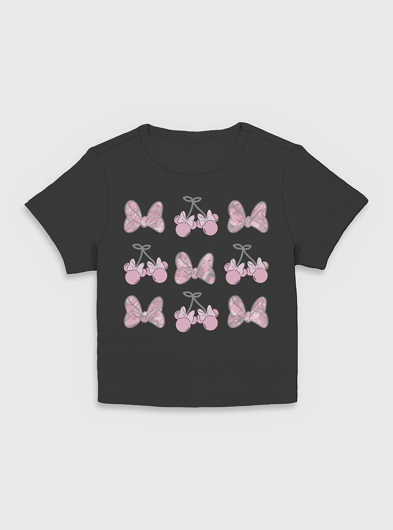 Disney Minnie Mouse Bow Camo Women Baby T-Shirt