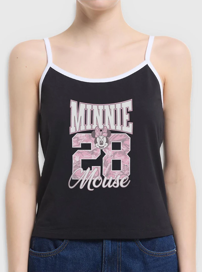 Disney Minnie Mouse 28 Collegiate Womens Cami
