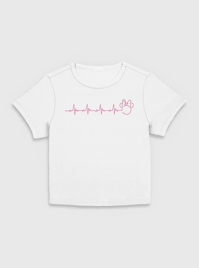 Disney Minnie Mouse Heartbeat Women Baby T-Shirt