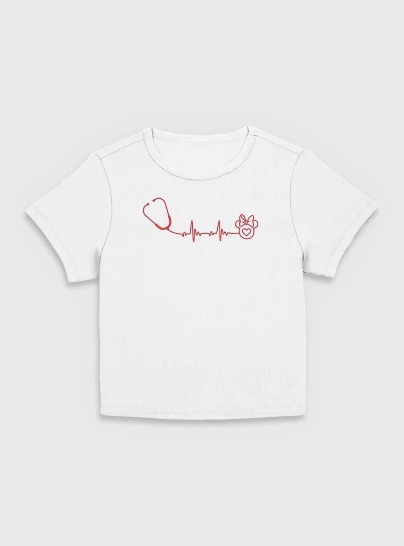 Disney Minnie Mouse Stethoscope Women Baby T-Shirt