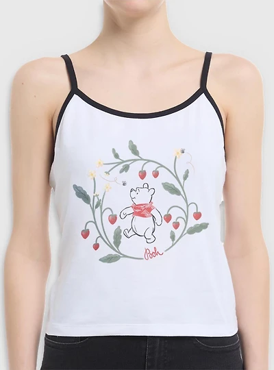 Disney Winnie The Pooh Strawberry Wreath Womens Cami