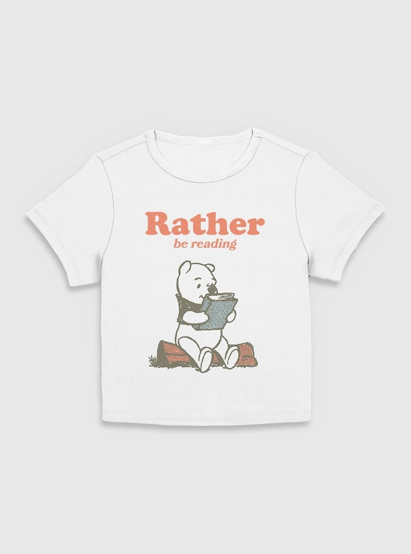 Disney Winnie The Pooh Rather Be Reading Women Baby T-Shirt